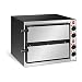 Produktbild Royal Catering RC-POB240AT Pizzaofen 2 Kammern 2 x Ø 32 cm Ober- wie Unterhitze von 50 bis 320 °C