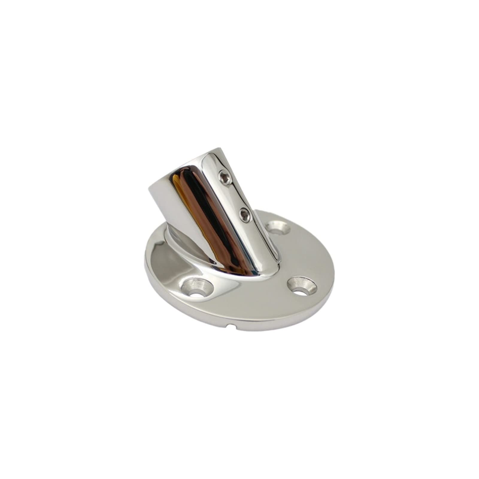 22mm, 25mm 316 Stainless Steel Ship Yacht Fittings Marine Hardware Fittings Pipe Seats Round Pipe Seats 60°(3pcs,22mm)