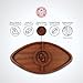The Memory Company Officially Licensed Acacia Football with Round Center Serving Board, University of Oklahoma