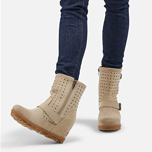 Sorel Women's Joan of Arctic Wedge II Boot Stud - Rain - Waterproof - Sandy Tan - Size 8.5