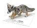 1 X FOX GRAY "Climber" Pup New Figurine MINIATURE Porcelain LITTLE CRITTERZ LC143