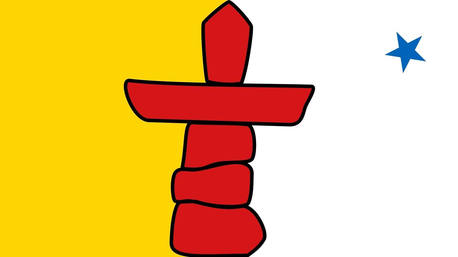 Drapeau Nunavut paysage 120x180cm de qualité supérieure en maille renforcée