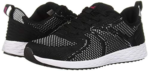 Avia Women's Avi-Waive Sneaker, Black/White/Jazzy, 6.5 Medium Us #TOP6