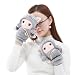 gszfsm001 – Chinchilla Fuzzy Plush Gloves con tanga Thicken Lining Mittens Warmer