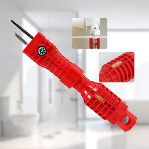 YBQSPLY Basin Wrench,24 in 1 Faucet and Sink Installer Multi Tool,Multi-Purpose Plumbing Wrench Faucet Wrench Sink Wrench Plumbers Wrench for Pipe and Tub Drain Removal Nut Wrench (24 in 1 Red) by YBQSPLY - Image 7