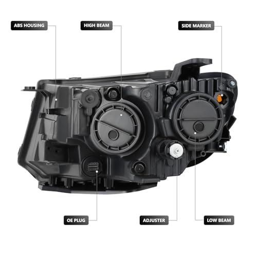 DNA MOTORING OE Style Front Right Headlight Compatible With Jeep Compass 2017-2021, CH2503295, OEM-HL-0328-R by DNA MOTORING - Image 3