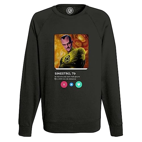 Sweat Sinestro Super Héros le cadeau BD original pour homme célibataire adepte des réseaux
