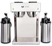 Beeketal 'BGK-TK2' Gastro Duo Filterkaffeemaschine inkl. 2 Pump Thermoskannen mit je 2,1 Liter Kapazität | Doppel Filter Kaffeemaschine inkl. Starterset Kaffe Korbfilter (Größe: 85/245) – Ansicht 4