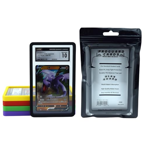 ProGuard Cards CGC Slab Guard for Standard Graded CGC Slabs | Exact Fit Snap Tight Protection | Shock Absorption | Matte Finish (Black)
