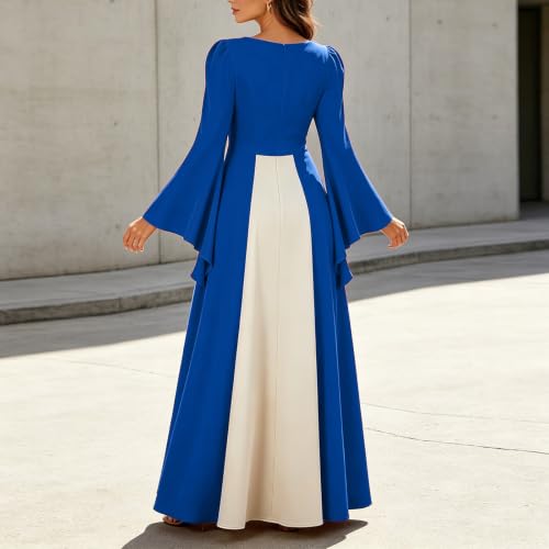 Vestido medieval para mujer con manga trompeta gótico maxi 3