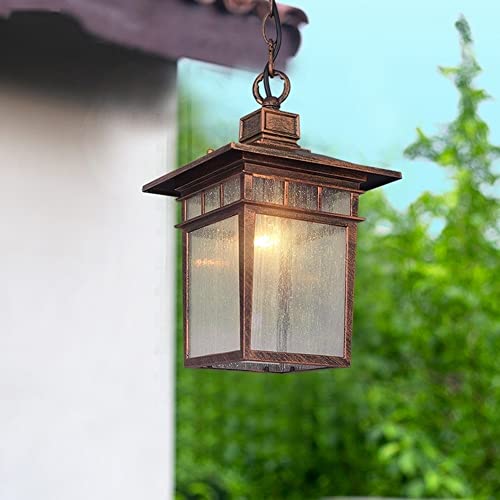 Lámpara colgante exterior E27 de aluminio para iluminar con encanto tu jardín o patio