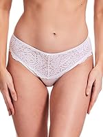 Kayser, Cotton & Stretch Corded Lace Hicut, White, 10