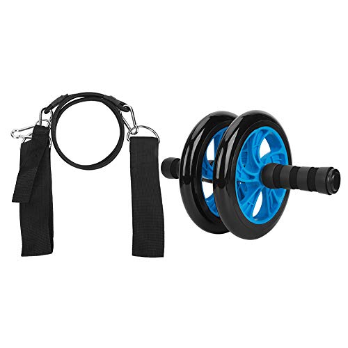 Rodillo abdominal para fitness Quality Fitness con correa, mango ergonómico de espuma y núcleo de acero reforzado, entrenador abdominal desmontable para gimnasio en casa y viaje miniatura 3
