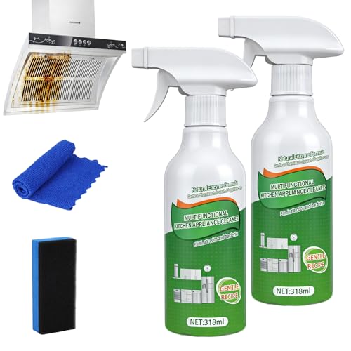 Kitchen Cleaner Remover Spray Multifunctional Kitchen Appliance Cleaner Kitchen Enzyme Cleaner For Cooktop Stove Oven Microwave & Oil Stains-636ml