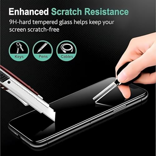 Image of Tempered Glass Screen Protector Compatible For Motorola Moto G35 (Black) With Edge To Edge Coverage And Easy Installation Kit (Pack of 1)