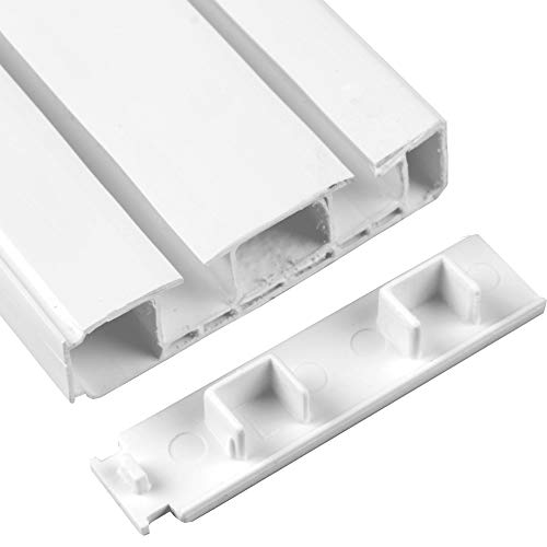 Bestlivings 2er Pack Seitendeckel für Vorhangschiene, Endkappe...