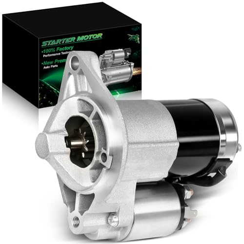 SZKAIDAG 56041012AE Starter Motor for:-Jeep Grand Cherokee 2003-2004, Wrangler 2003-2006 4.0L L6, TJ 2003-2006 2.4L 4.0L L4 L6, 12V 1.2KW 10 Teeth Replace#M0T91082 17879R, 17879N, 2-2651-MI, CM17879N