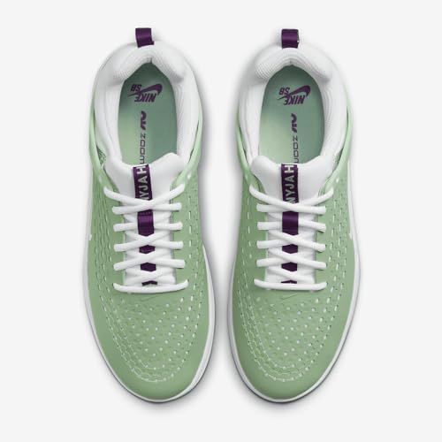 Nike SB Zoom Nyjah 3 Skate Shoes (DJ6130-300, Enamel Green/Enamel Green/White/White) Size 10.54