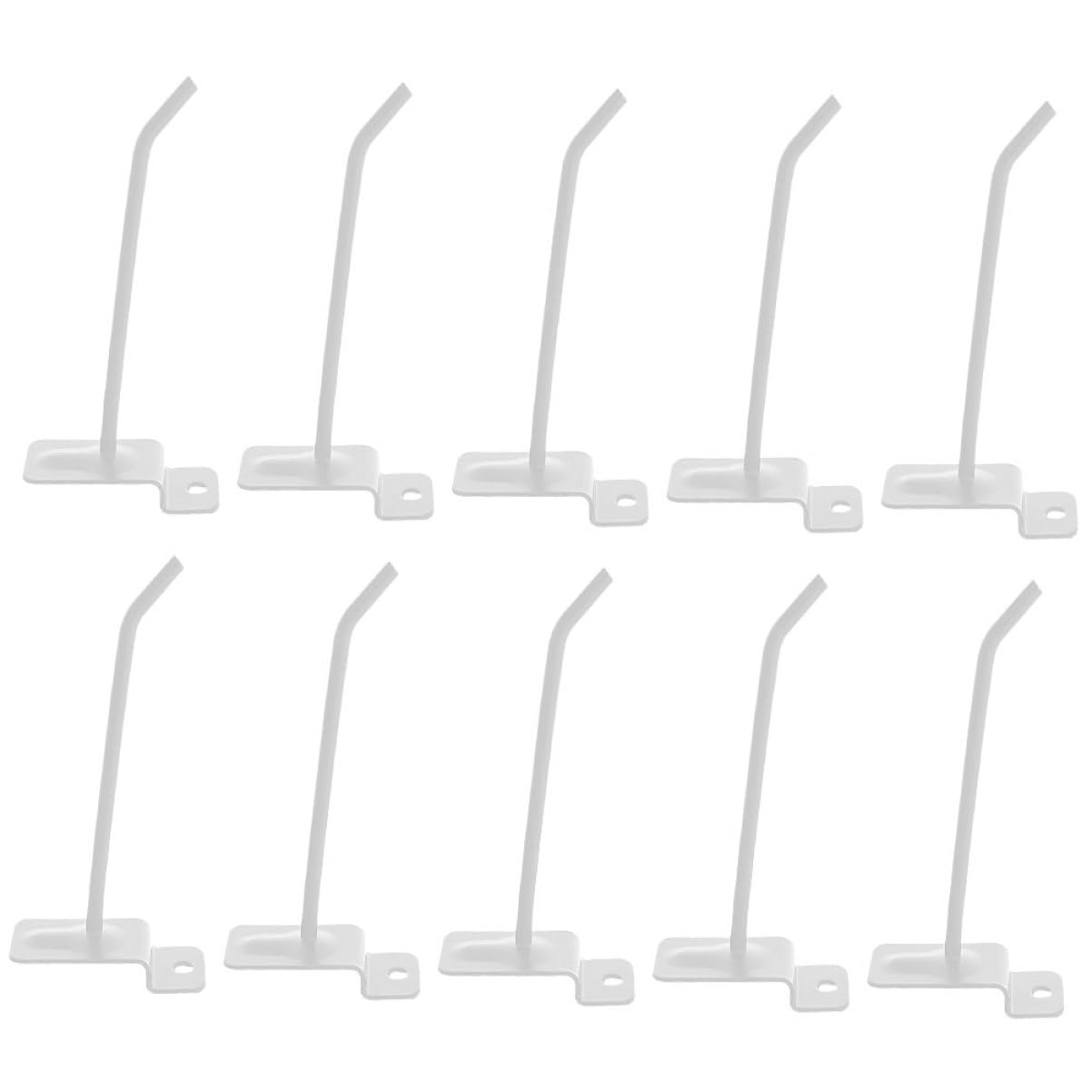 SOLUSTRE 10Pcs Utility Hooks for Pegboard Versatile Display Hooks for Supermarket Shelves Effortless Installation Removal for Organizing Tools Bags Jewelry More