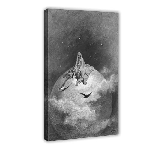 Toile corbeau Gustave Doré pour créer une ambiance cabinet de curiosités