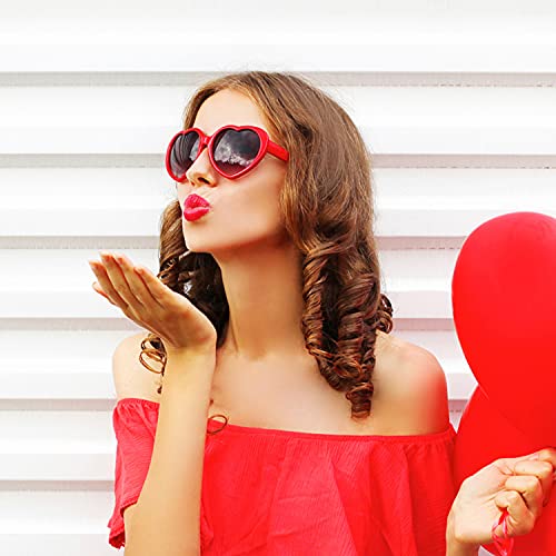 Pibupibu 10/20 Packs Wholesale Neon Colors Heart Retro Style Party Favors Sunglasses3