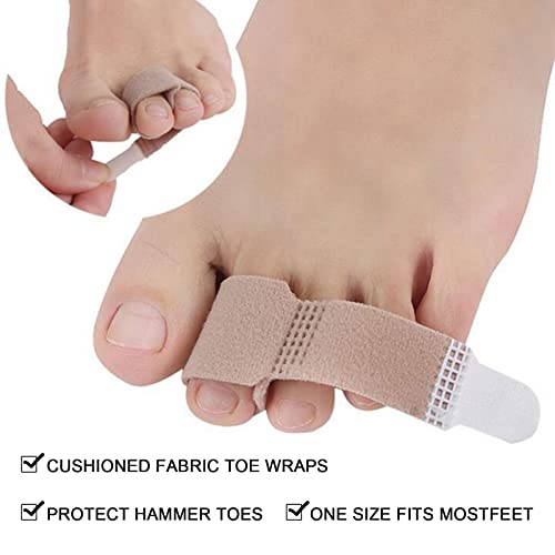 MIVAIUN 10 Stück Hammerzehen Zehenbandage, Hammerzehen Korrektur Bandage, Hammerzehen Korrektoren, Zehenkorrektor Bandagen Zur Korrektur Von Hammerzehen, Krummen Zehen, üBerlappenden Zehen