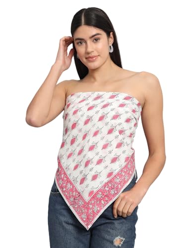 Image of Ravaiyaa - Attitude is everything Sanganer Hand Block Printed Scarves Pure Cotton Scarf Square Hijab Dupatta 40 inch X 40 inch Inch