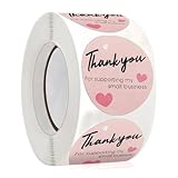 5000 Stück Selbstklebende Aufkleber für Geschäftspackungen – Deko Etiketten, Geschenketiketten, Paket Label, Umschlagaufkleber und Verschlussetiketten für kreative Verpackungsdeko (B, 25mm)
