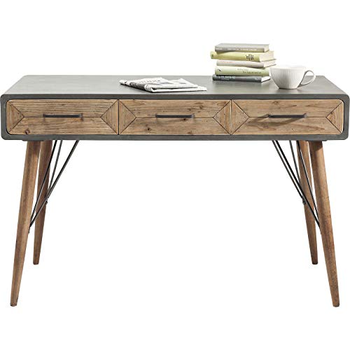Kare Design Schreibtisch X Factory, Industrial Style, 3 Schubladen, Beton-Optik, viel Stauraum, Langlebig, Skandinavisch, Loft Ambiente, Büro, Home-Office, 76x60x120 cm (H/B/T) Kare Design Schreibtisch X Factory, Industrial Style, 3 Schubladen, Beton-Optik, viel Stauraum, Langlebig, Skandinavisch, Loft Ambiente, Büro, Home-Office, 76x60x120 cm (H/B/T)