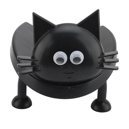 FTVOGUE Cat Toilet Paper Holder Funny Decorative Bathroom Paper Towel Storage Holder for Office Bedroom No Glue No Tools Easy Install with 1 Plastic Roll for Bathroom
