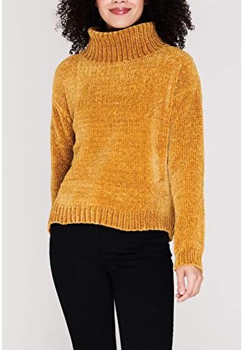 roll neck chenille jumper