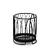Spectrum Diversified Twist Round Utensil Holder, Black
