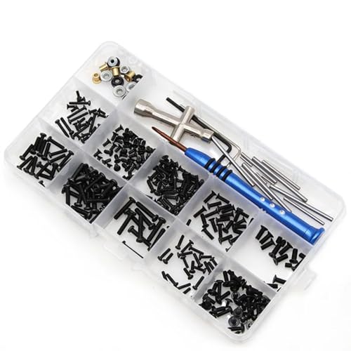 RC Coches Piezas Para WLtoys 144001 124016 124018 124017 124019 RC Car Tool & Metal Screws Nuts Box Kit Set Llave Allen Máquina Alambre Perno Llave