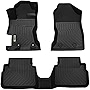 orealtrend Black Floor Mats Liners Replacement for Subaru Crosstrek / XV 2018-2022 Heavy Duty All Weather Guard Front Rear Car Carpet-Custom Fit-Tough/Durable/Odorless
