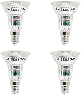 SEBSON® 4X E14 5W LED spot, Warm White 3000K, 50W Replacement for Light Bulb, 420lm, 46º Beam Angle