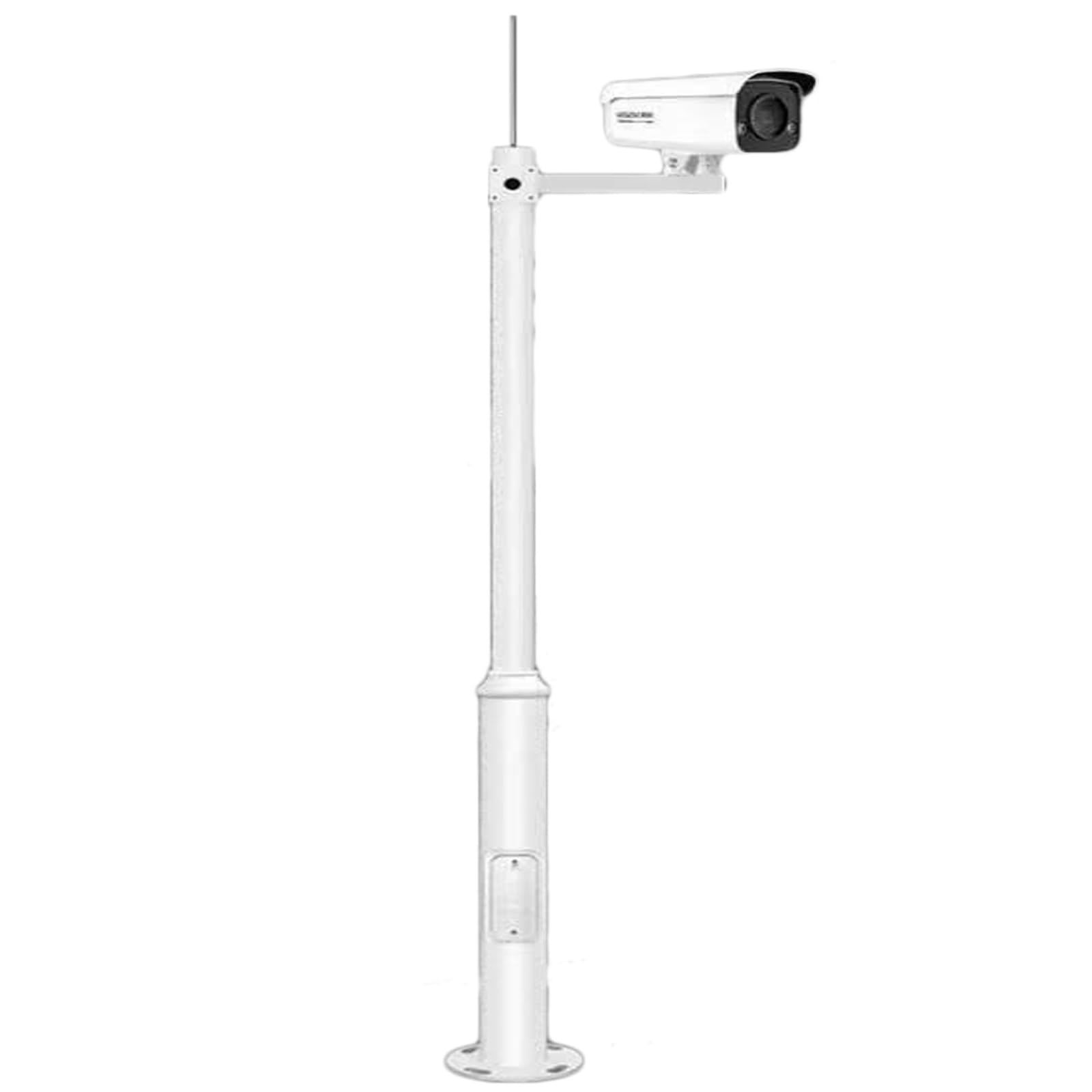 ERRULAN Staffa per Telecamera Esterna Supporto per palo per Telecamera di Sicurezza Esterna e Pannello Solare, palo di sorveglianza, palo CCTV per Tutte Le Stagioni(A,Height 2.5m/8.2 ft)