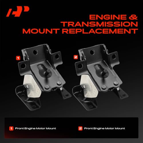 A-Premium Front Engine Motor Mount Kit Compatible with Chevrolet Silverado 2500 HD 3500 HD & GMC Sierra 2500 HD 3500 HD, 2011-2017, 6.0L, Automatic Transmission, 2-PC Set by A-Premium - Image 3