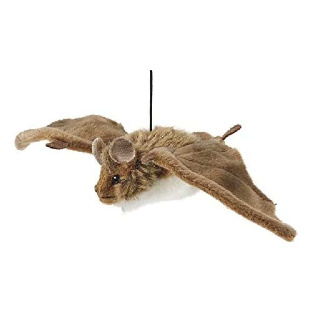 Peluche Living Nature - Petite chauve-souris (24 cm), Inconnu, Rose, Blanc.