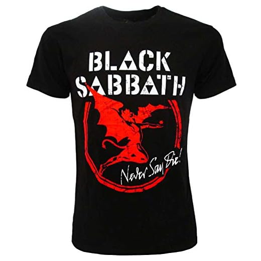 Camiseta Black Sabbath Original Never Say Die Oficial Negra Camiseta Camiseta Heavy Metal Since 1968 Negro M