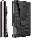 Mountain Voyage Co Minimalist Wallet for Men & Women - Slim RFID Wallet, Scratch Resistant, Credit Card Holder & Money Clip, Easily Removable Money & Cards, (Matte Carbon Fiber)