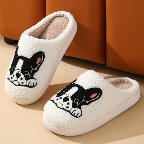 Halloween Pumpkin Slippers for Women Men 𝐒pooky Plush Warm Slippers Memory Foam 𝐇ouse Home Winter Shoes for Indoor Outdoor2