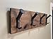 Rustic Farmhouse Reclaimed Wood Wall Hanging Rack with Railroad Spike Hooks - Holds 8+ Coats & Hats - Handmade in USA