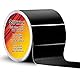 Spurtar Autofolie Schwarz Glänzend - 5CMx6M Selbstklebend Auto Folie Zierleisten Folie für Auto Motorrad Fenster Kfz Chromleisten Folierung Schwarz (Schwarze, 2in x 20 Ft)