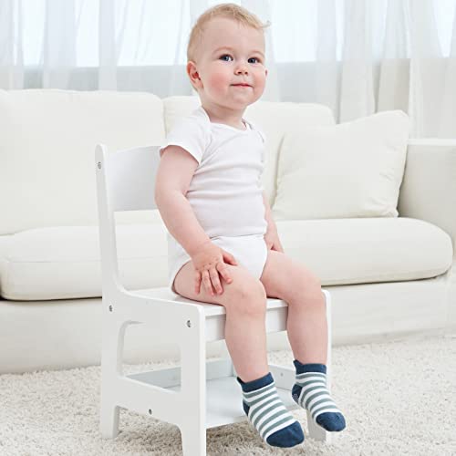 Image of Zaples Baby Non Slip Grip Ankle Socks with Non Skid Soles for Infants Toddlers Kids Boys Girls