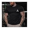 GYMTIER Spartan Forged - Symbol Pocket - Men's Gym T-Shirt Bodybuilding Training Workout Lifting Top Clothing, Black, 3XL #1
