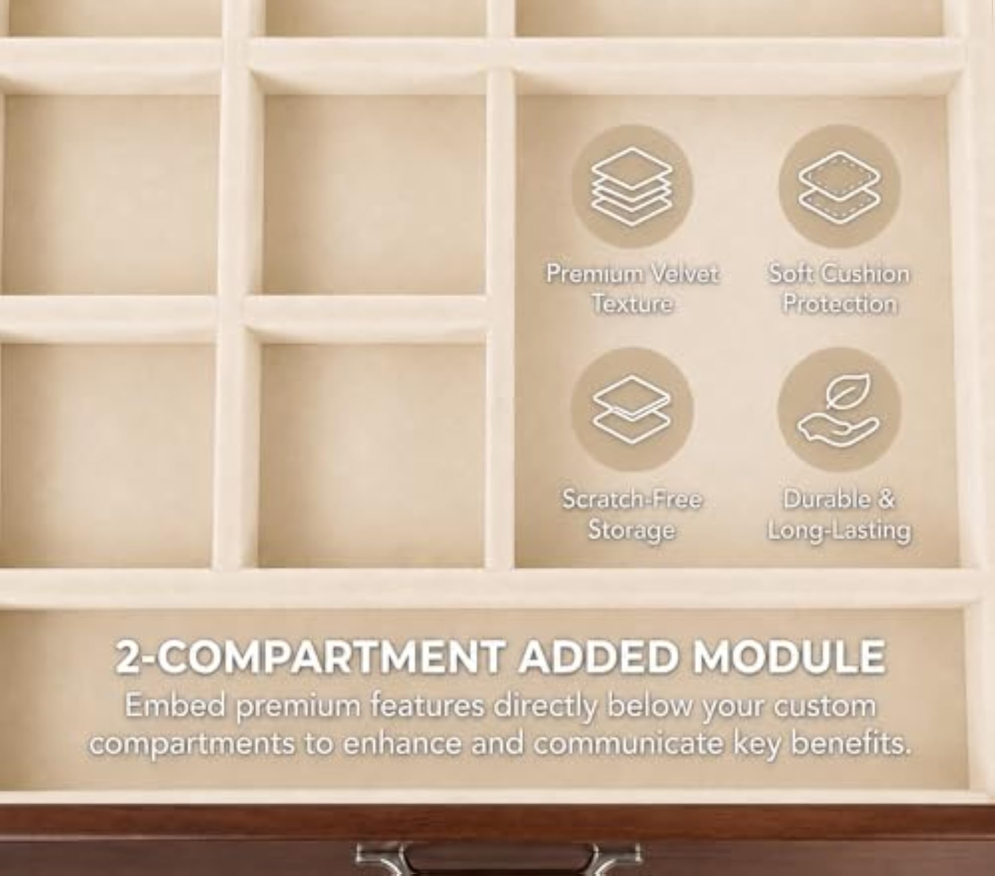 Set of 4 Stackable Jewelry Organizer Trays