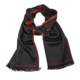 versace collection  Versace Collection Black & Red Mens Scarf ISC38R2WIT02846I4081