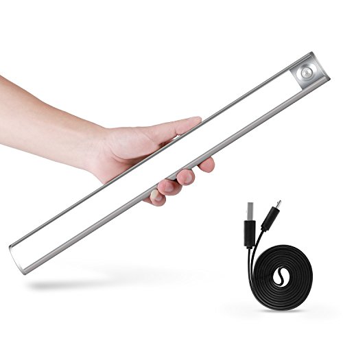 Preisvergleich Produktbild Schrankbeleuchtung, Kinglead 57 Super Heller LED 2400mAh Drahtloser Bewegungsmelder Wieder Aufladbarer Tragbarer Schrank Kabinett Halle Treppenhaus Garderoben Küche Magnetische Nachtbeleuchtung
