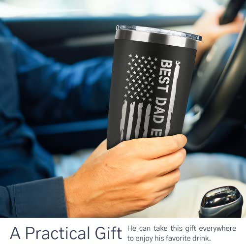 KATLADIZ Gifts for Dad from Daughter, Son - Dad Gifts - Birthday, Fathers Day, Father's Day Gift for Dads - New Dads Gift for Men - 20 Oz Stainless Steel Tumbler - Image 4