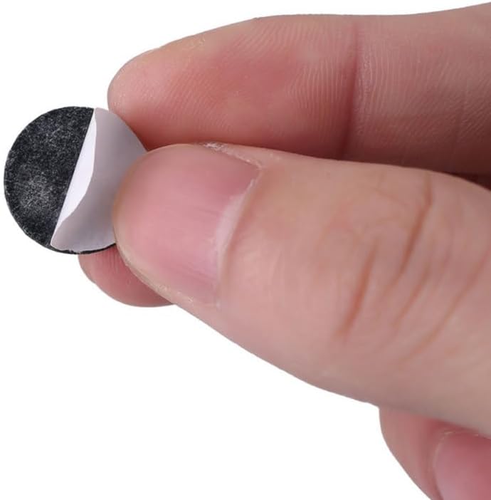 SUPVOX 20Pcs Self-Adhesive Rubber Guitar Pick Grip Pads, Black image 4